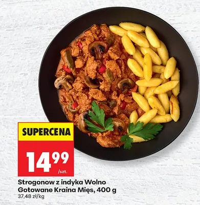 Strogonow z indyka Wolno Gotowane Kraina Mięs promocja w Biedronka