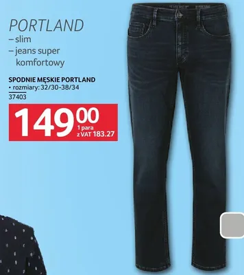 Spodnie męskie Portland promocja w Selgros