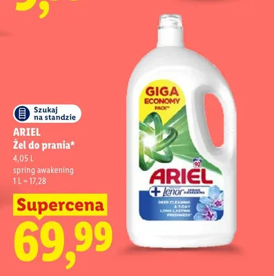 Żel do prania Ariel Spring Awakening promocja w Lidl