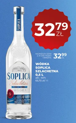 Wódka Soplica Szlachetna 40% promocja w Duży Ben