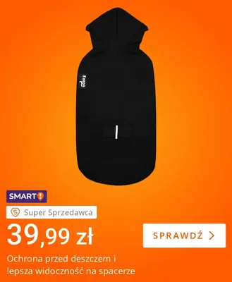 Płaszcz przeciwdeszczowy dla psa Fazoo promocja w Allegro