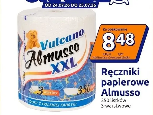 Ręczniki papierowe Almusso Vulcano XXL promocja w Action