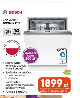 Zmywarka SMV4HVX11E Bosch promocja w Max Elektro