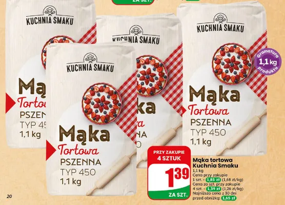 Mąka tortowa Kuchnia Smaku promocja w Dino