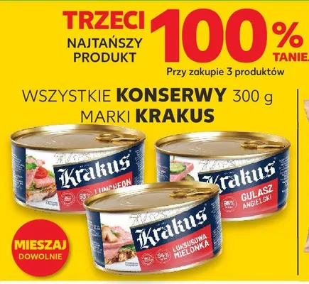 Konserwy Krakus promocja w Kaufland