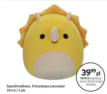 Maskotka Squishmallows Triceratops Lancaster 19cm promocja w Empik