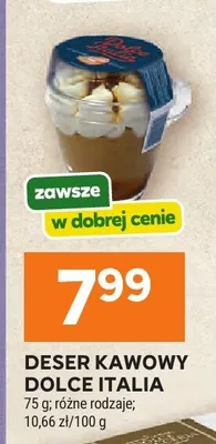 Deser kawowy Dolce Italia promocja w Stokrotka