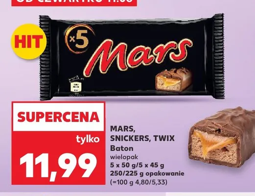 Baton Mars 5-pak promocja w Kaufland