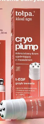 Krem do twarzy z masażerem Tołpa ideal age cryo plump promocja w Rossmann