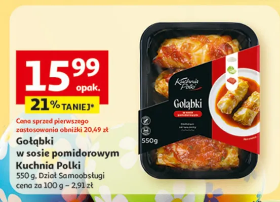 Gołąbki w sosie pomidorowym promocja w Auchan