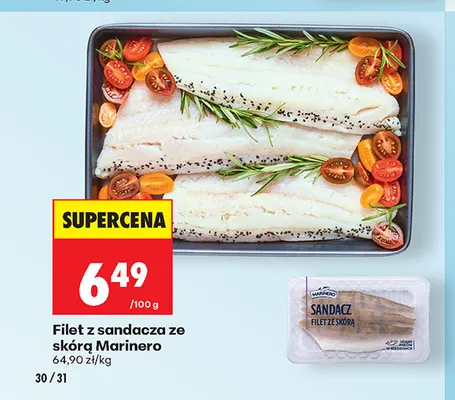 Filet z sandacza ze skórą Marinero promocja w Biedronka