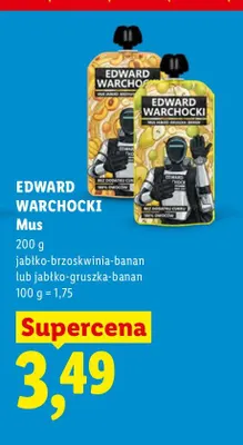 Mus jabłko-brzoskwinia-banan Edward Warchocki promocja w Lidl
