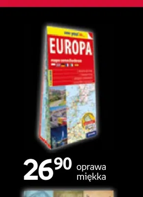 Mapa Europa oprawa miękka promocja w Empik