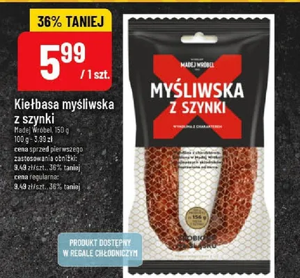 Kiełbasa myśliwska z szynki promocja w POLOmarket