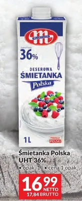 Śmietanka Polska UHT 36% promocja w Makro