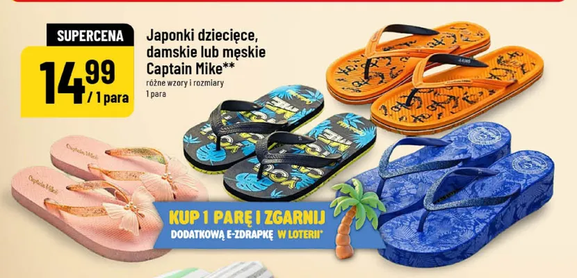 Japonki dziecięce Captain Mike promocja w POLOmarket