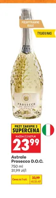 Wino musujące Astrale Prosecco D.O.C. promocja w Biedronka