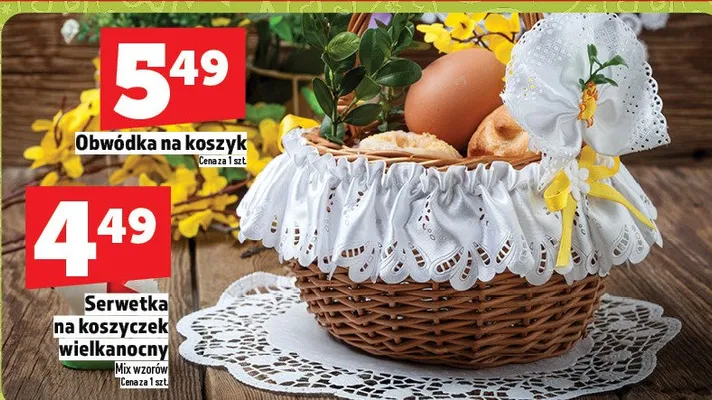 Serwetka na koszyczek wielkanocny promocja w TOPAZ
