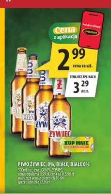 Piwo Żywiec 500 ml promocja w Arhelan