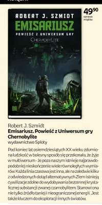 Książka Emisariusz Powieść z Uniwersum gry Chernobylite Robert J. Szmidt oprawa miękka promocja w Empik