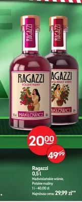Wino czerwone Ragazzi Nadwiślańskie wiśnie promocja w Żabka