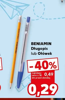 Długopis BENIAMIN promocja w BACK TO SCHOOL