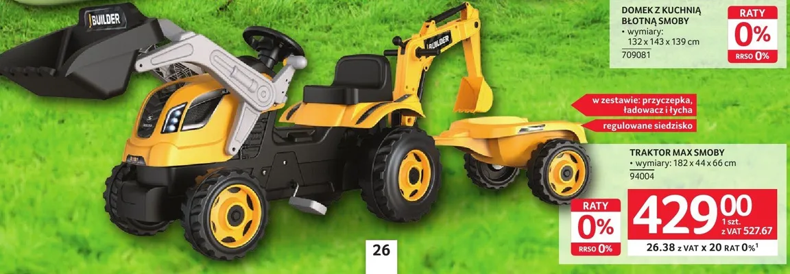 Traktor Max Smoby promocja w Selgros