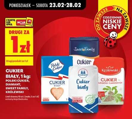 Cukier biały promocja w Biedronka