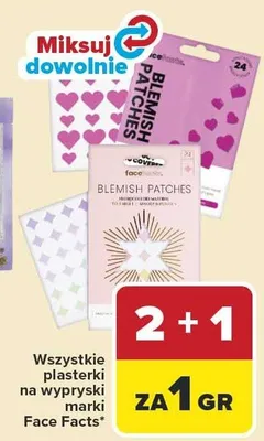 Plasterki na wypryski Face Facts promocja w Carrefour