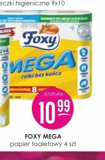 Papier toaletowy Foxy Mega 4-pak promocja w Drogerie Jasmin