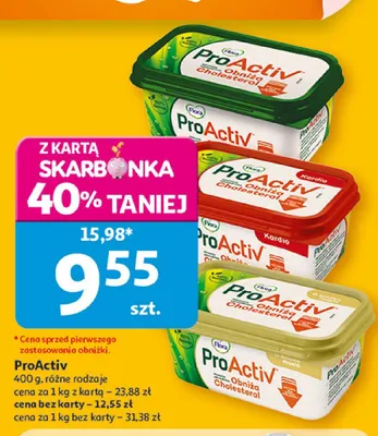 Margaryna ProActiv o smaku masła promocja w Auchan