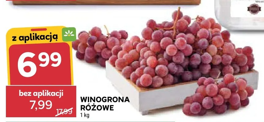 Winogrona różowe promocja w Stokrotka