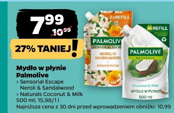 Mydło w płynie Palmolive Naturals Coconut & Milk promocja w Netto