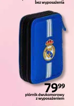 Piórnik dwukomorowy z wyposażeniem Real Madrid promocja w Empik