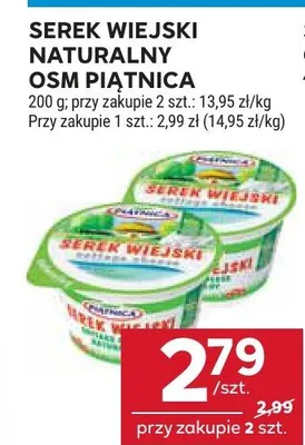 Serek wiejski naturalny promocja w Stokrotka