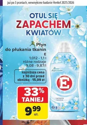 Płyn do płukania tkanin E promocja w Carrefour Market