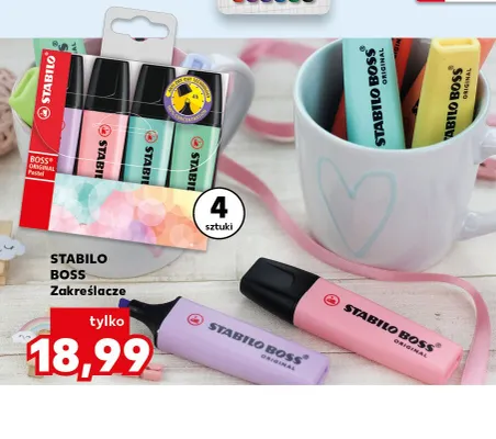 Zakreślacze STABILO Boss promocja w Kaufland