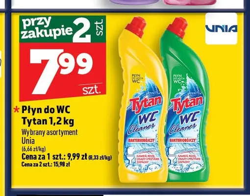 Płyn do WC Tytan promocja w TOPAZ