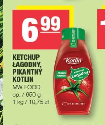 Ketchup Kotlin promocja w SPAR
