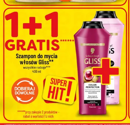 Szampon do mycia włosów Gliss promocja w POLOmarket