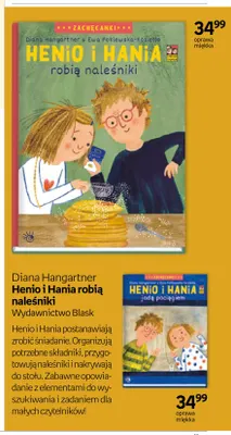 Książka Henio i Hania jadą pociągiem Diana Hangartner promocja w Empik