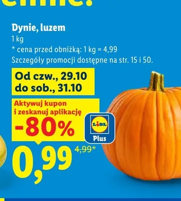 Dynie luzem promocja w Lidl