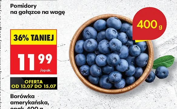 Borówka amerykańska promocja w Biedronka