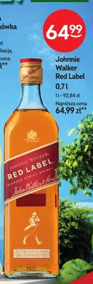 Whisky Johnnie Walker Red Label promocja w Żabka