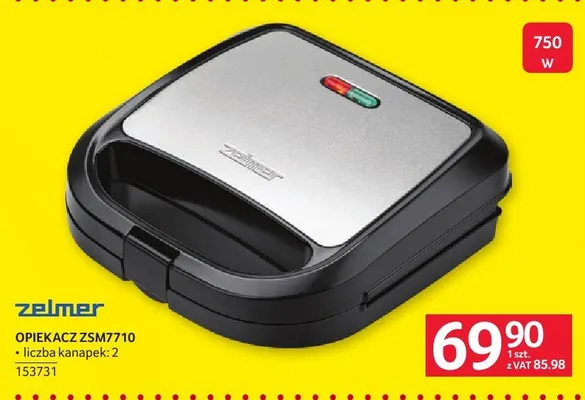 Opiekacz Zelmer ZSM7710 promocja w Selgros