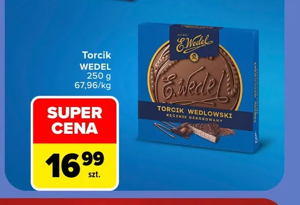 Torcik Wedlowski E.Wedel promocja w Carrefour Market