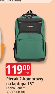Plecak 2-komorowy na laptopa 15" promocja w Leclerc
