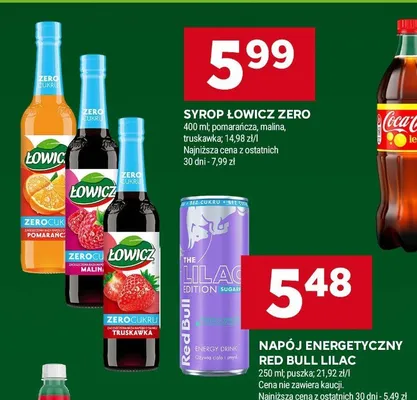 Syrop Łowicz Zero pomarańcza promocja w Stokrotka