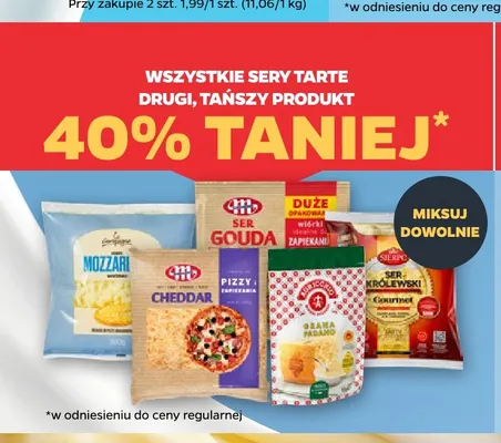 Ser mozzarella tarty promocja w Netto