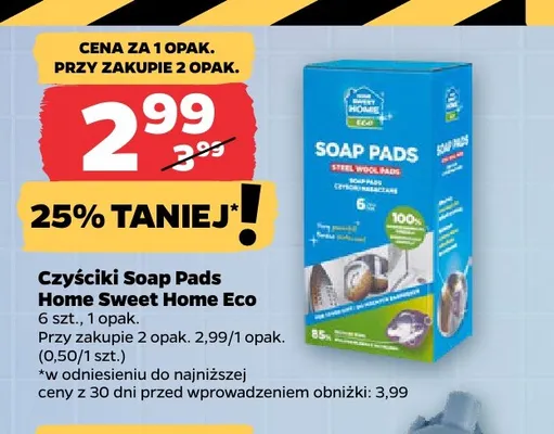 Czyściki Soap Pads Home Sweet Home Eco promocja w Netto